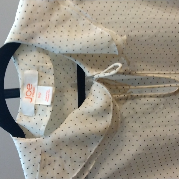 Joe fresh women's sleeveless polkadot black and white sheer top size S - Picture 5 of 17